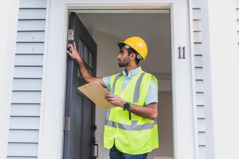 Home inspector checking exterior for rodent entry points in Granite Bay CA