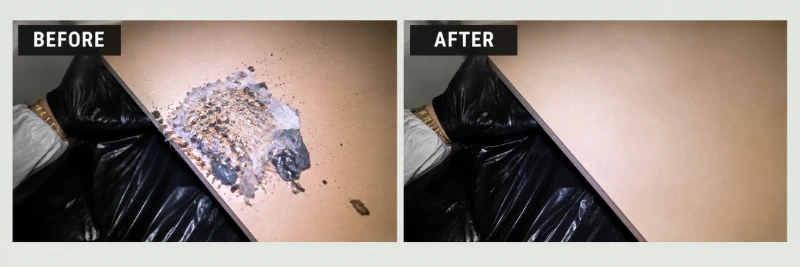 Rodent infestation cleanup before and after in Granite Bay — Treelake Village